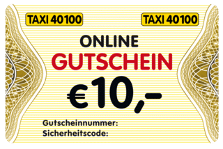 OnlineGutschein Taxi40100